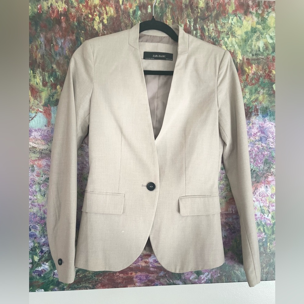 Zara Basic Light Tan Jacket